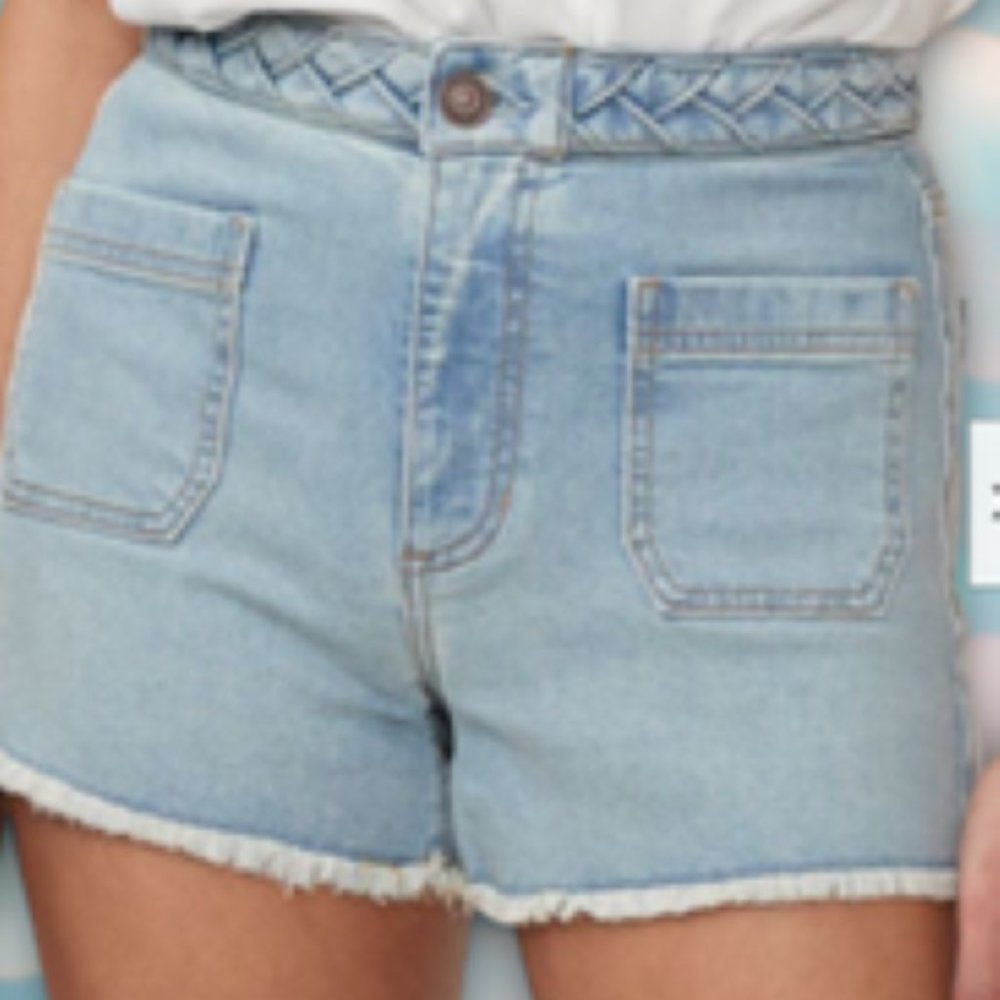 NWT LC Lauren Conrad High Rise Cut-off Short Size 14